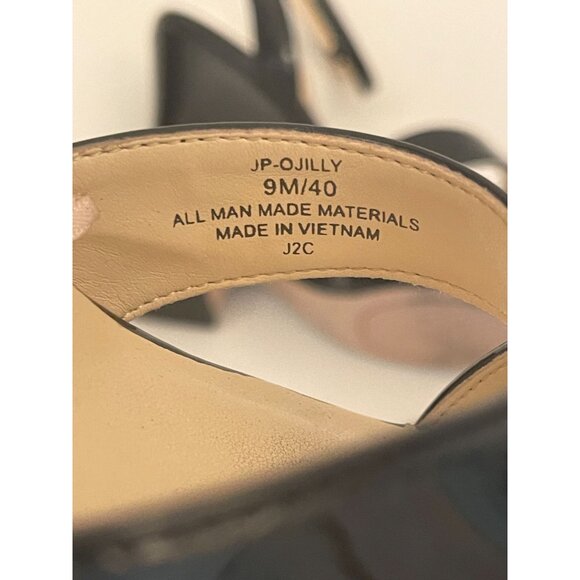 Jessica Simpson OJILLY Patent High Wedge Platform Sandal Size 9 Retro Sexy - Picture 9 of 9